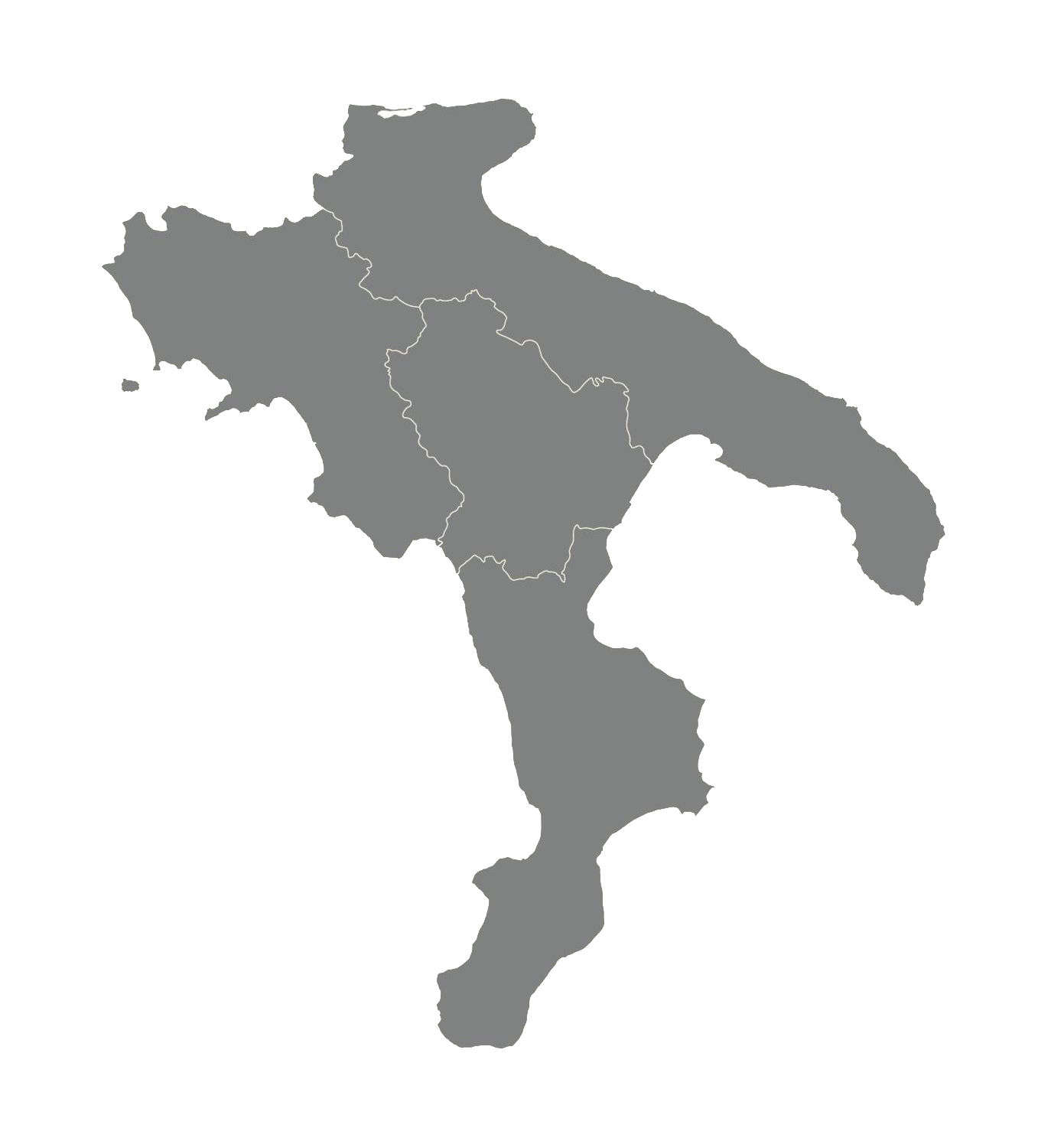 Silhouette del territorio ricco di patrimonio archeologico degli Enotri e Peucezi